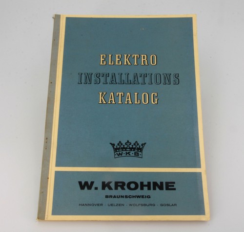 1960 elektro katalog - 1960, w.krohne