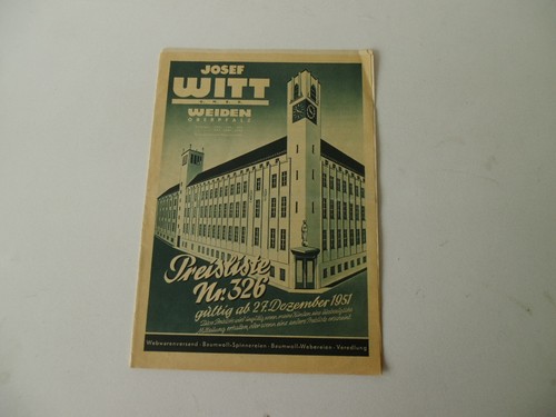 Katalog josef witt weiden 1951 - josef,