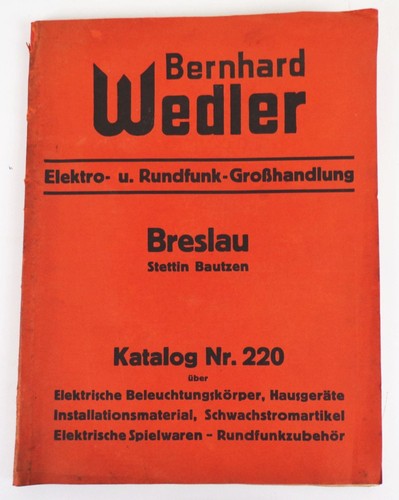 Alter katalog lampen - alter,