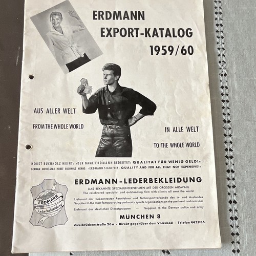 Erdmann export katalog 1959 - erdmann, 1959/60