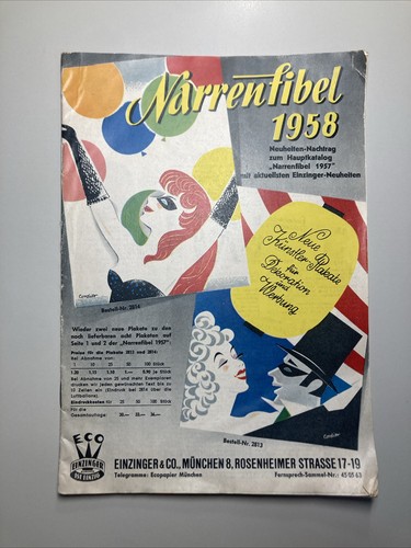 1958 narrenfibel einzinger - narrenfibel,